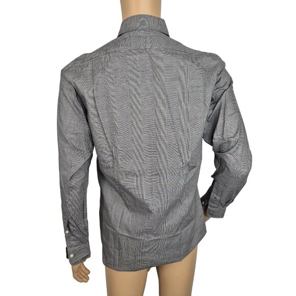 Polo Ralph Lauren Mens long sleeve Shirt Size M Classic Fit Gray Check (59) - Picture 3 of 9
